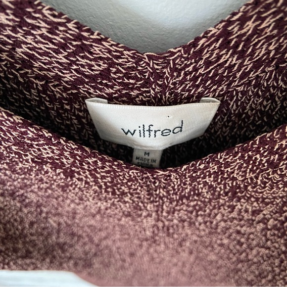 Wilfred Aritzia Marled Burgundy Red Sweater Dress in Burgundy size Medium - Picture 4 of 11